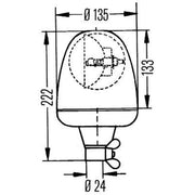 Hella Rotating Beacon Wide High 2RL 006 846-011