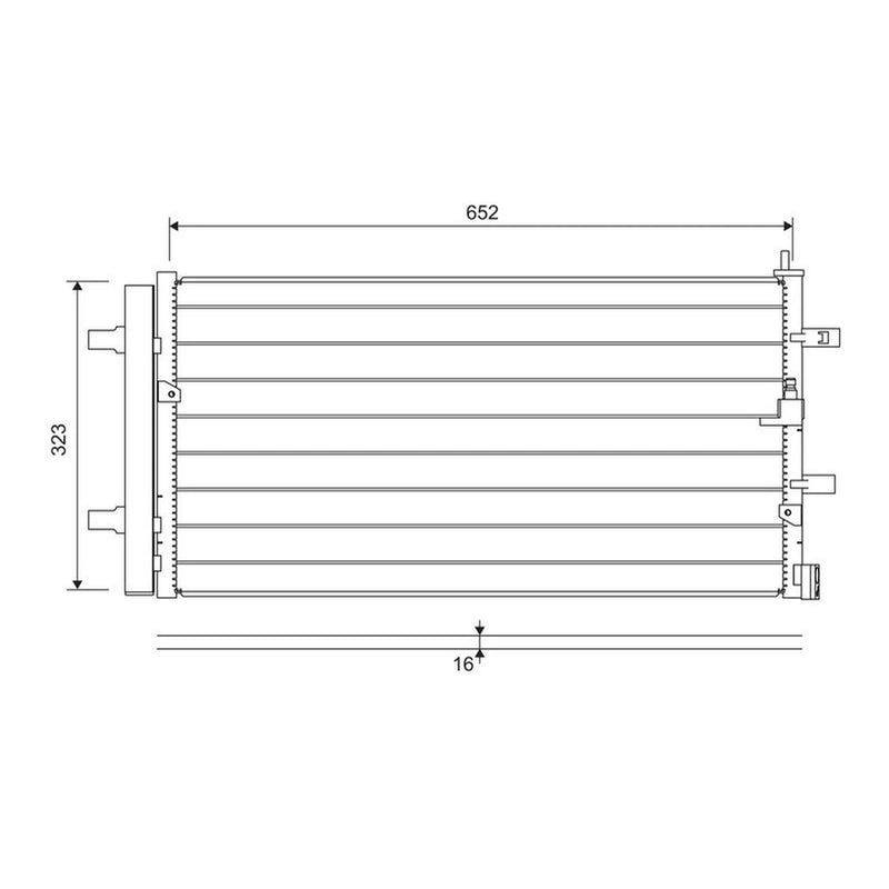 Valeo Air Conditioning Condenser 822761