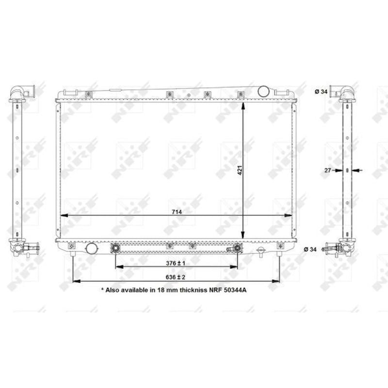 NRF Engine Radiator 50344