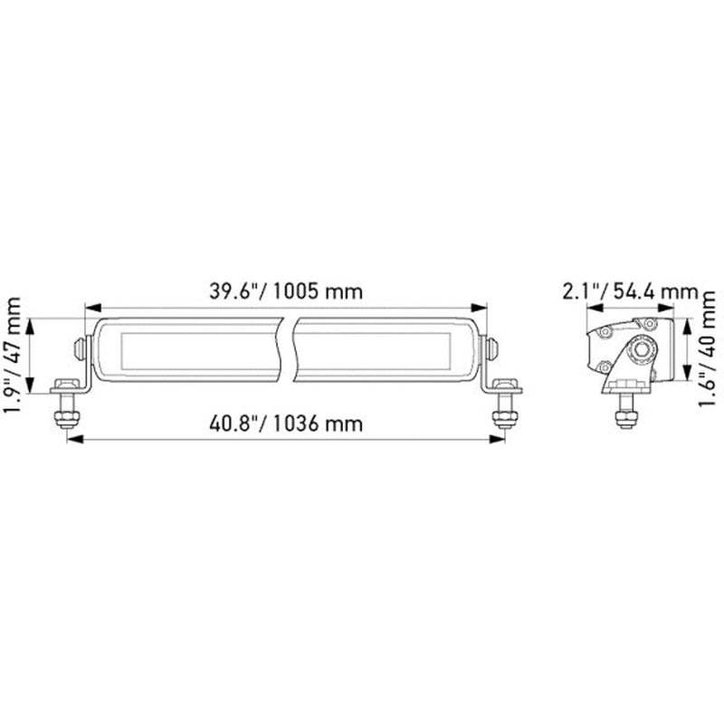 Hella Led Slim Lightbar 40INCH 1FJ 1FJ 358 176-321 1FJ 358 176-321