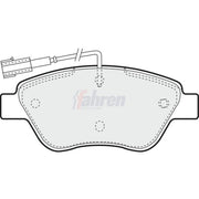 Fahren Front Brake Pad Set fits Alfa Romeo Mito 2008-2018 0.9 1.4