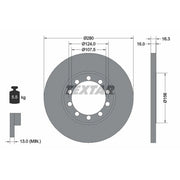 Textar 2 x Solid Rear Brake Discs 92152003-x2