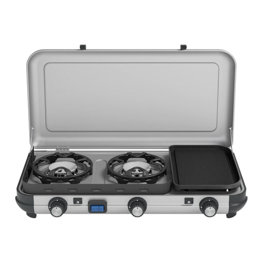 Campingaz Camping Kitchen 2 Multi-Cook Double Burner Portable Camping Gas Stove and Side Grill - Campingaz - Van Life Living