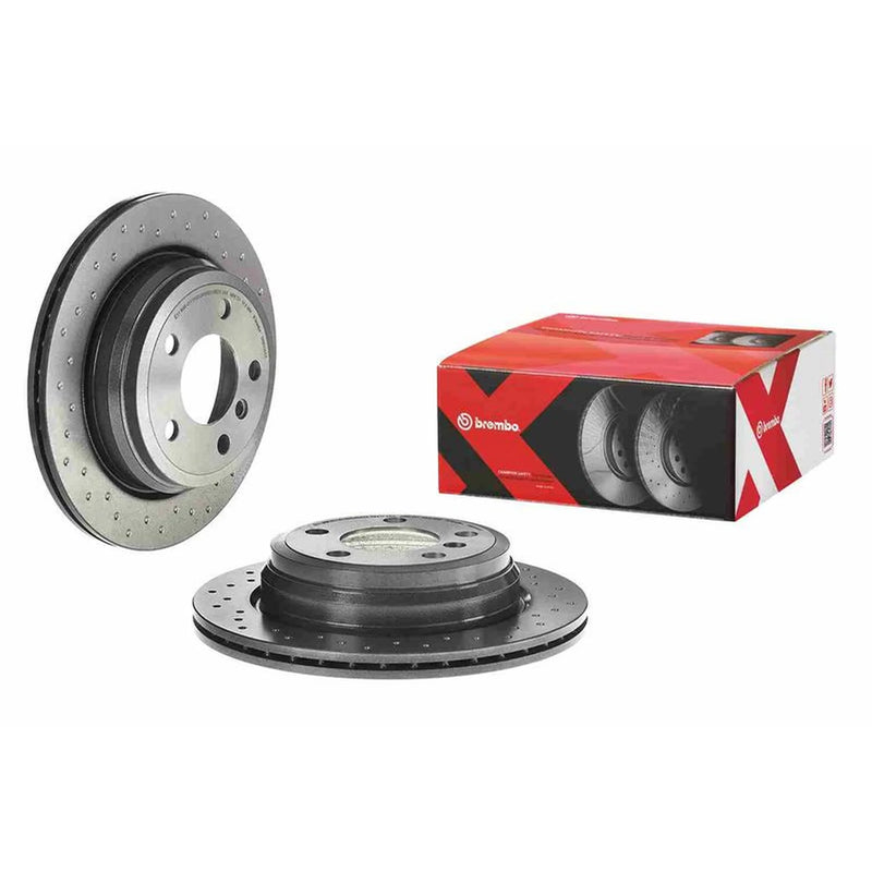 Brembo Xtra 2 x Perforated/Vented Rear Brake Discs 09.B338.1X-x2