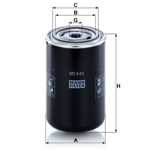 MANN-FILTER Engine Oil Filter WD 940