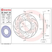Brembo 2 x Front Rigid Brake Disc Brake Discs 68B407D0