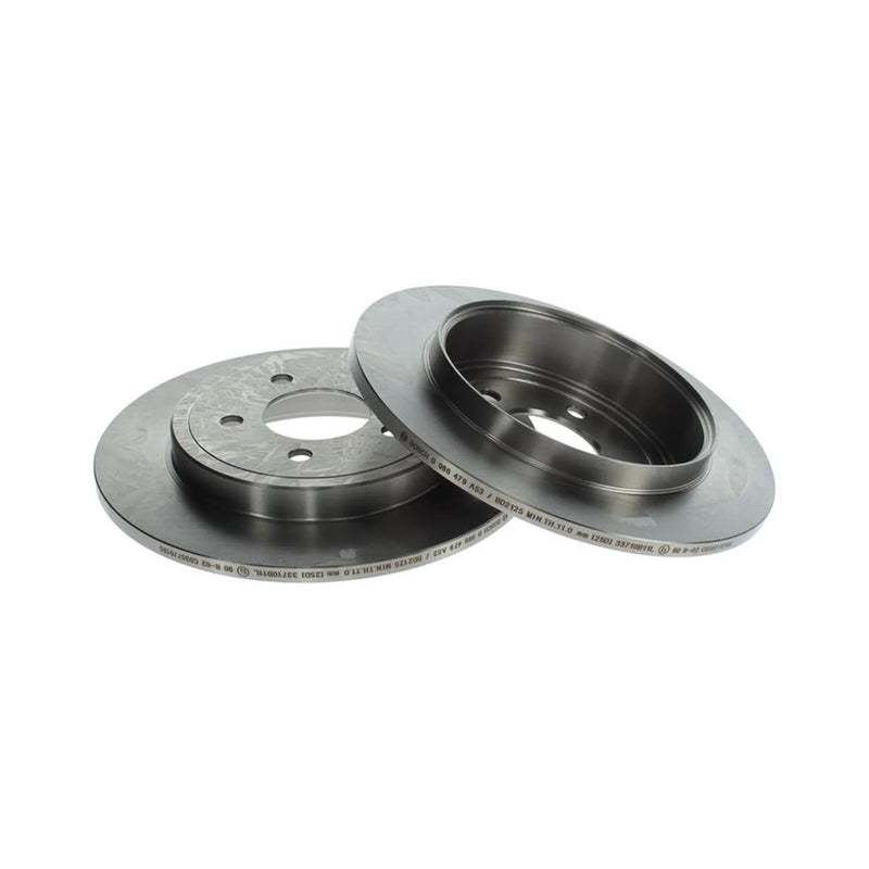 Bosch 2 x Solid Rear Brake Discs 0986479A53-x2
