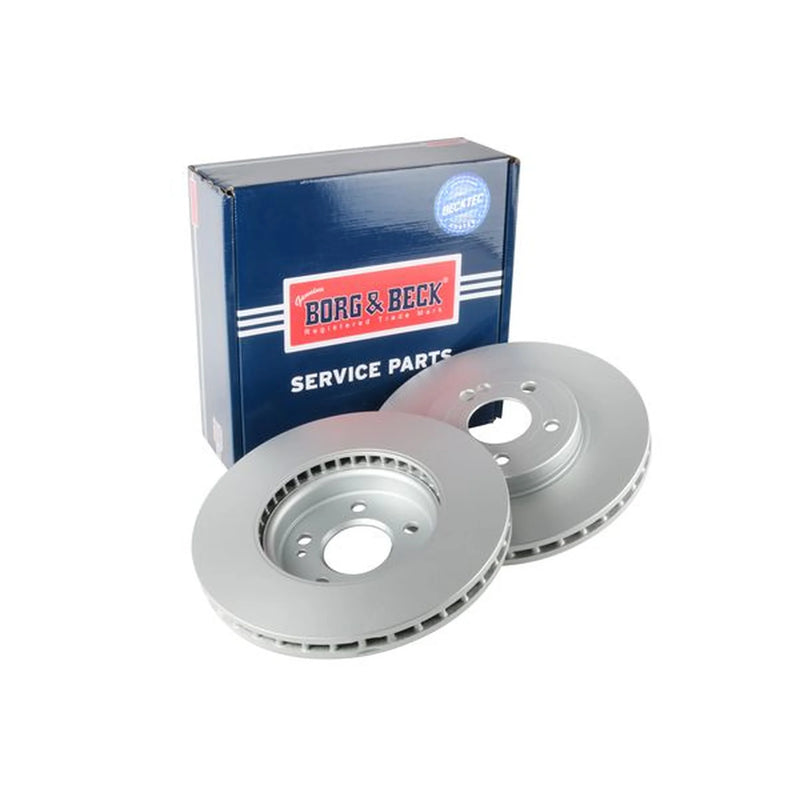 Borg & Beck 2 x Vented Front Brake Discs BBD5616-x2