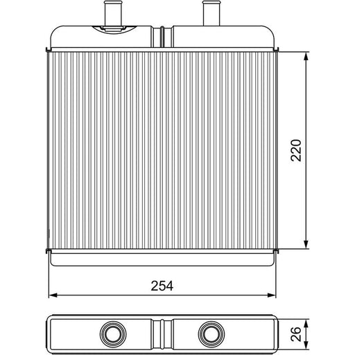 Valeo Heater Matrix Core Heat Exchanger 811539