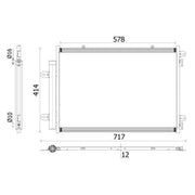 Mahle Air Conditioning Condenser AC 898 000P