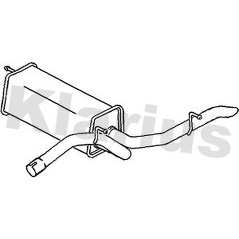 Klarius Box With Tail Pipe Rear AU362D