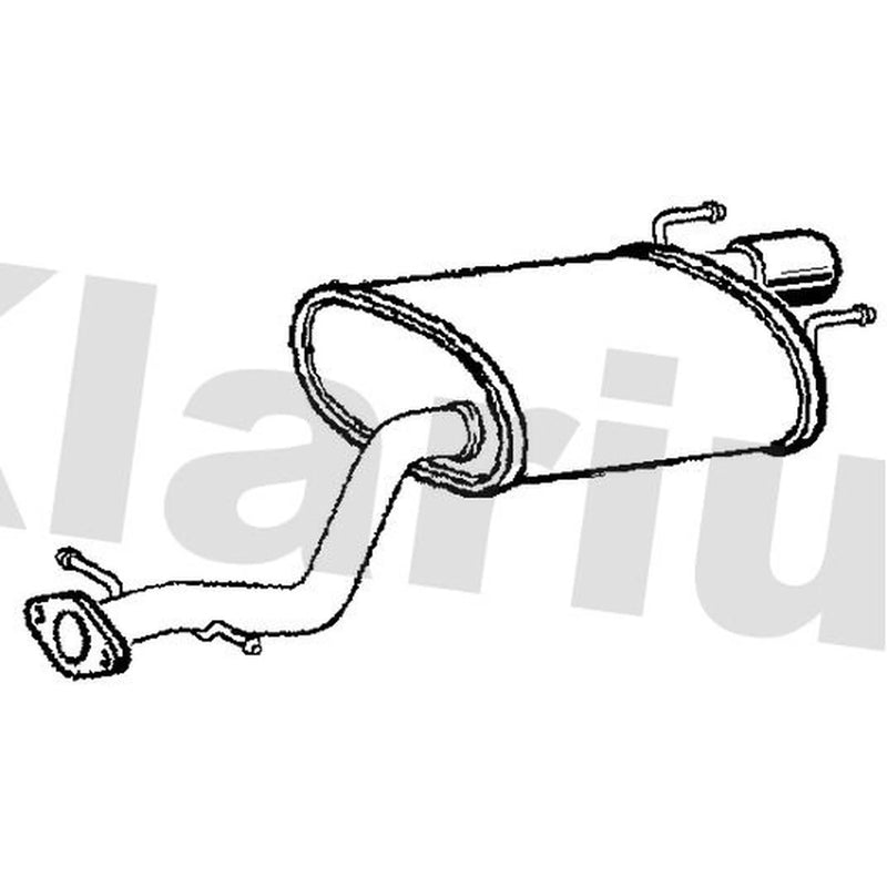 Klarius Box With Tail Pipe Rear TY792X