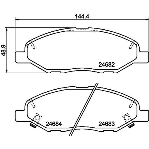 DON Front Brake Pad Set PCP1171
