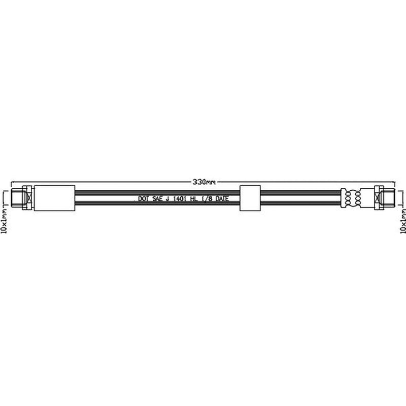 Abtex Brake Hydraulic Hose Line Right ABH1151