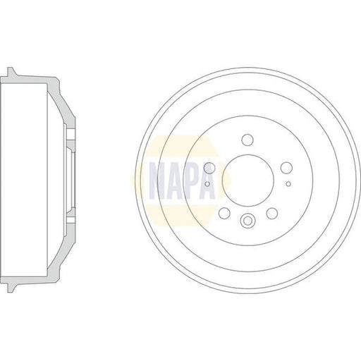 NAPA Brake Drum Assembly Rear NDR1024
