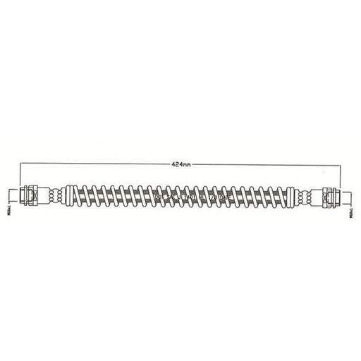 Juratek Brake Hydraulic Hose Line Right JBH1333