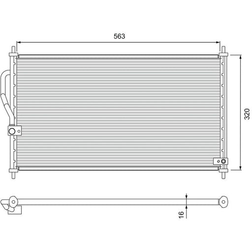 Valeo Air Conditioning Condenser 818070
