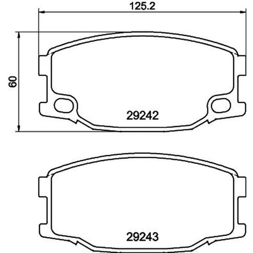 Mintex Front Brake Pad Set MDB2949