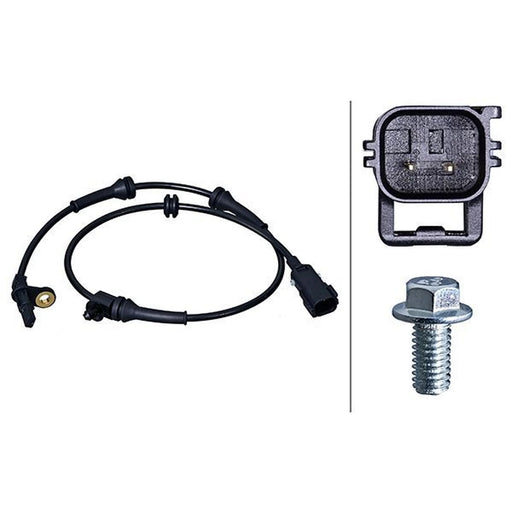 Hella ABS Wheel Speed Sensor Rear 6PU 358 218-241