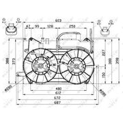 NRF Engine Cooling Fan 47673