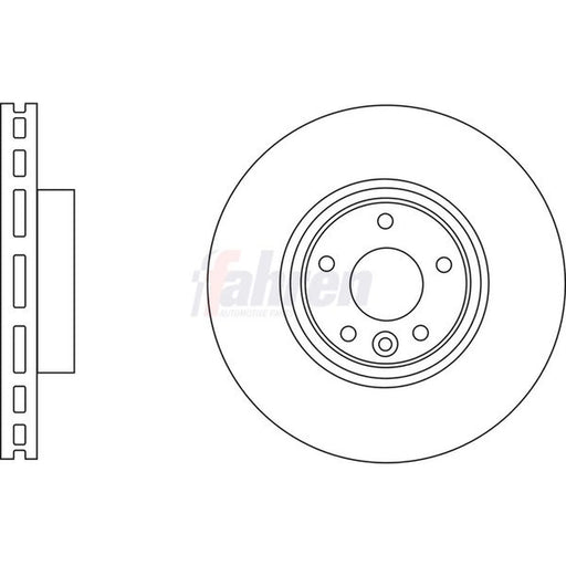 Fahren Front Vented & Rear Vented Brake Discs & Pads fits Jaguar Xe 2015 on 2.0