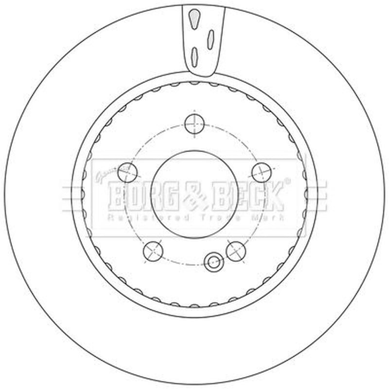 Borg & Beck 2 x Vented Rear Brake Discs BBD7021S-x2