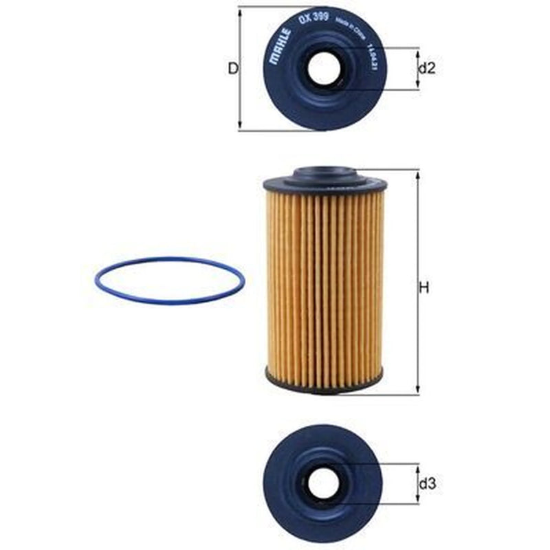 Mahle Engine Oil Filter OX 399D
