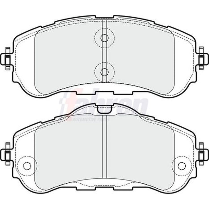 Fahren Front Brake Pad Set fits Citroën Berlingo Box Body/Mpv 2018-2020 1.5 1.6