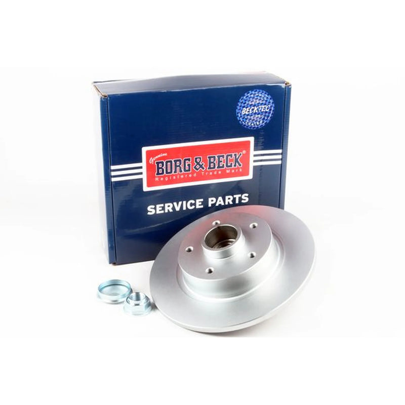 Borg & Beck 2 x Solid Rear Brake Discs BBD5968S-x2
