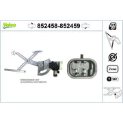 Valeo Electric Window Regulator Lifter Left Front 852458