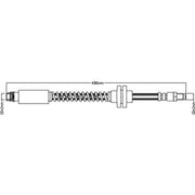 Juratek Brake Hydraulic Hose Line Right JBH1064