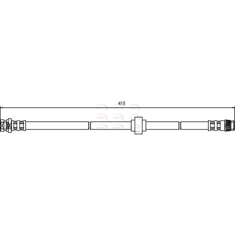 Apec Brake Hydraulic Hose Line inner HOS3569