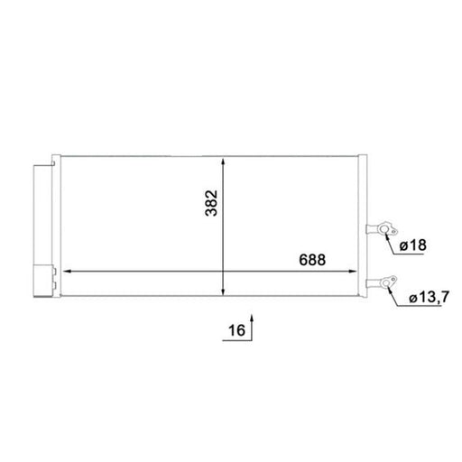 Mahle Air Conditioning Condenser AC 890 000S