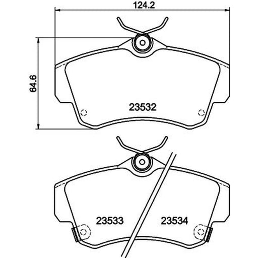 Mintex Front Brake Pad Set MDB2082