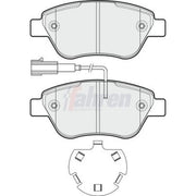 Fahren Front Brake Pad Set fits Citroën Nemo 2009-2010 1.3 1.4