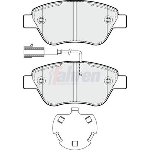 Fahren Front Brake Pad Set fits Citroën Nemo 2009-2010 1.3 1.4