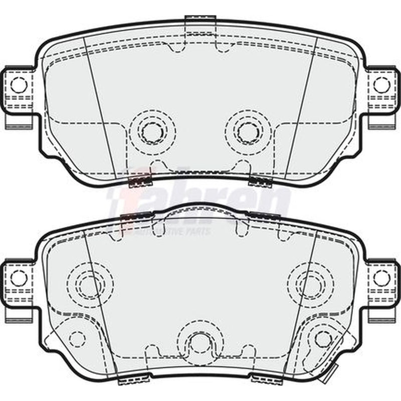 Fahren Rear Brake Pad Set FBP3753