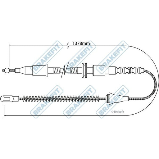 Apec Handbrake Cable Left Rear BBC3463