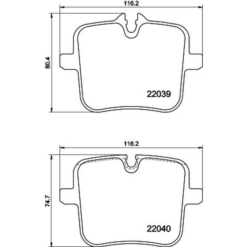 Mintex Rear Brake Pad Set MDB4052