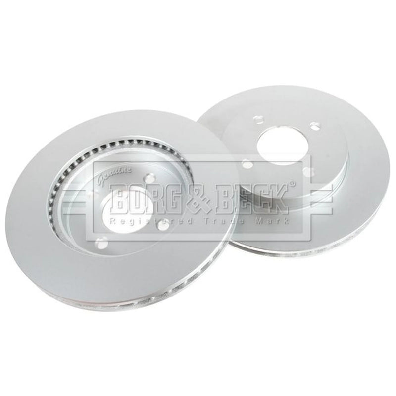 Borg & Beck 2 x Vented Front Brake Discs BBD6349-x2