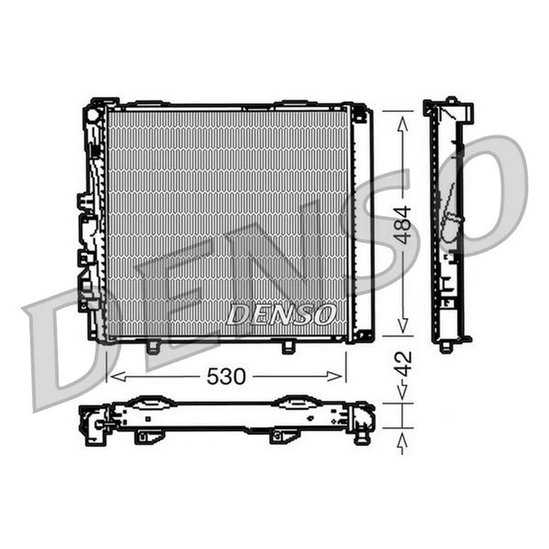 Denso Engine Radiator DRM17040