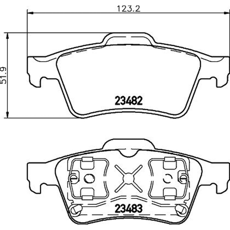 Mintex Rear Brake Pad Set MDB2281
