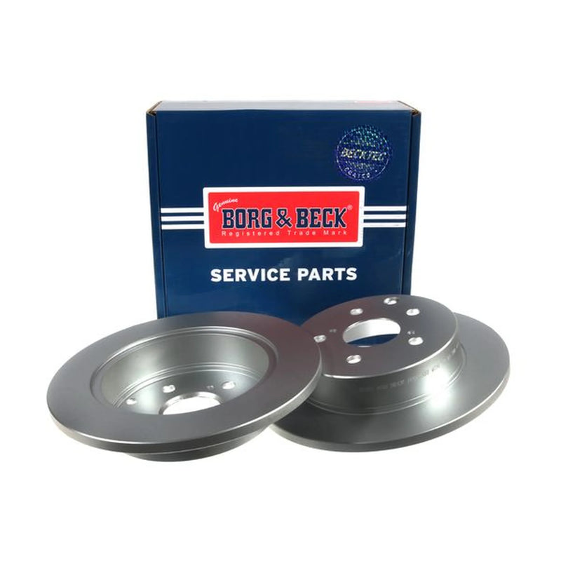 Borg & Beck 2 x Solid Rear Brake Discs BBD4603-x2
