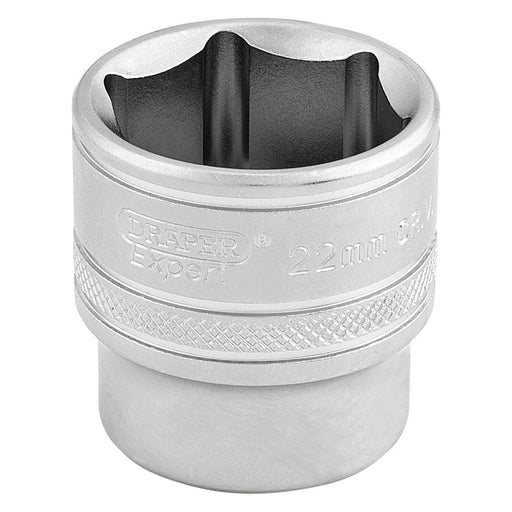 Draper 6 Point Metric Socket, 3/8" Sq. Dr., 22mm 16547 Draper  - Town Parts