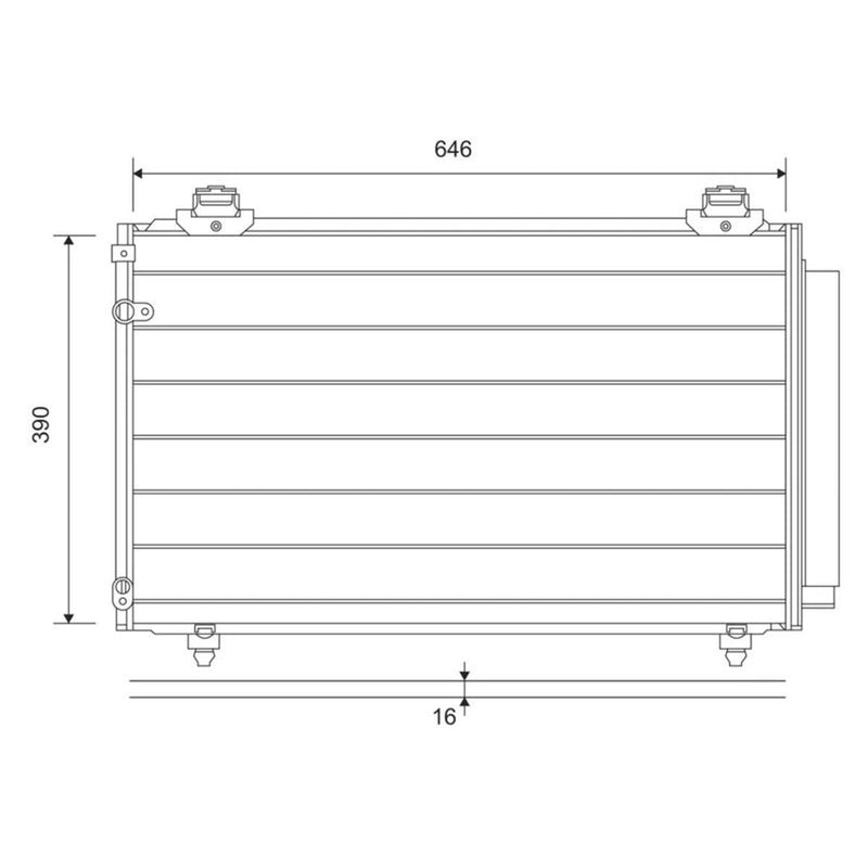Valeo Air Conditioning Condenser 814211