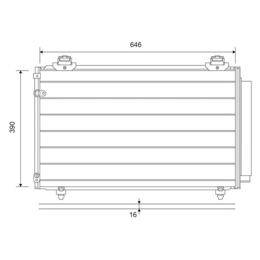 Valeo Air Conditioning Condenser 814211