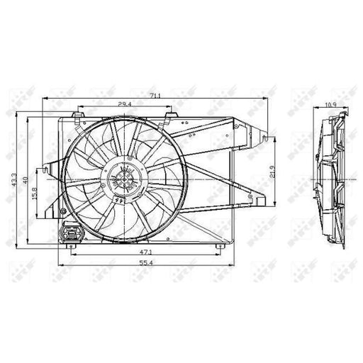 NRF Engine Cooling Fan 47004