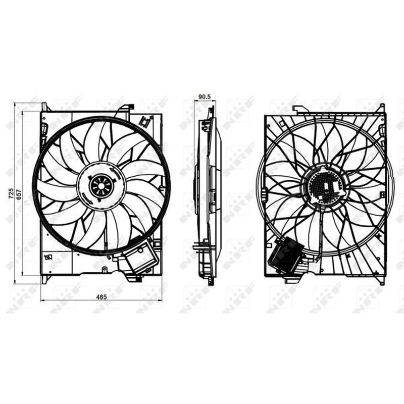 NRF Engine Cooling Fan 47852