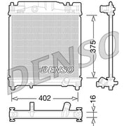 Denso Engine Radiator DRM50077