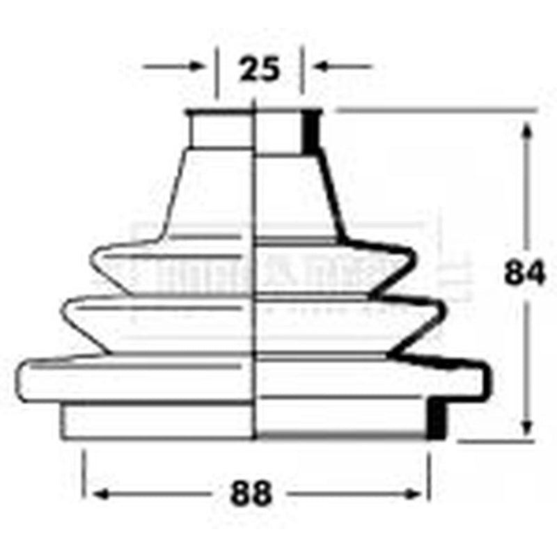 Borg & Beck Drive Shaft Bellow Kit Wheel Side BCB2353